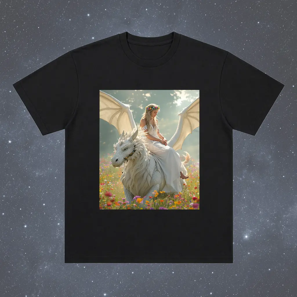 Obra de arte de Richy Drinkwater, camiseta gráfica de algodón, impresión por transferencia térmica