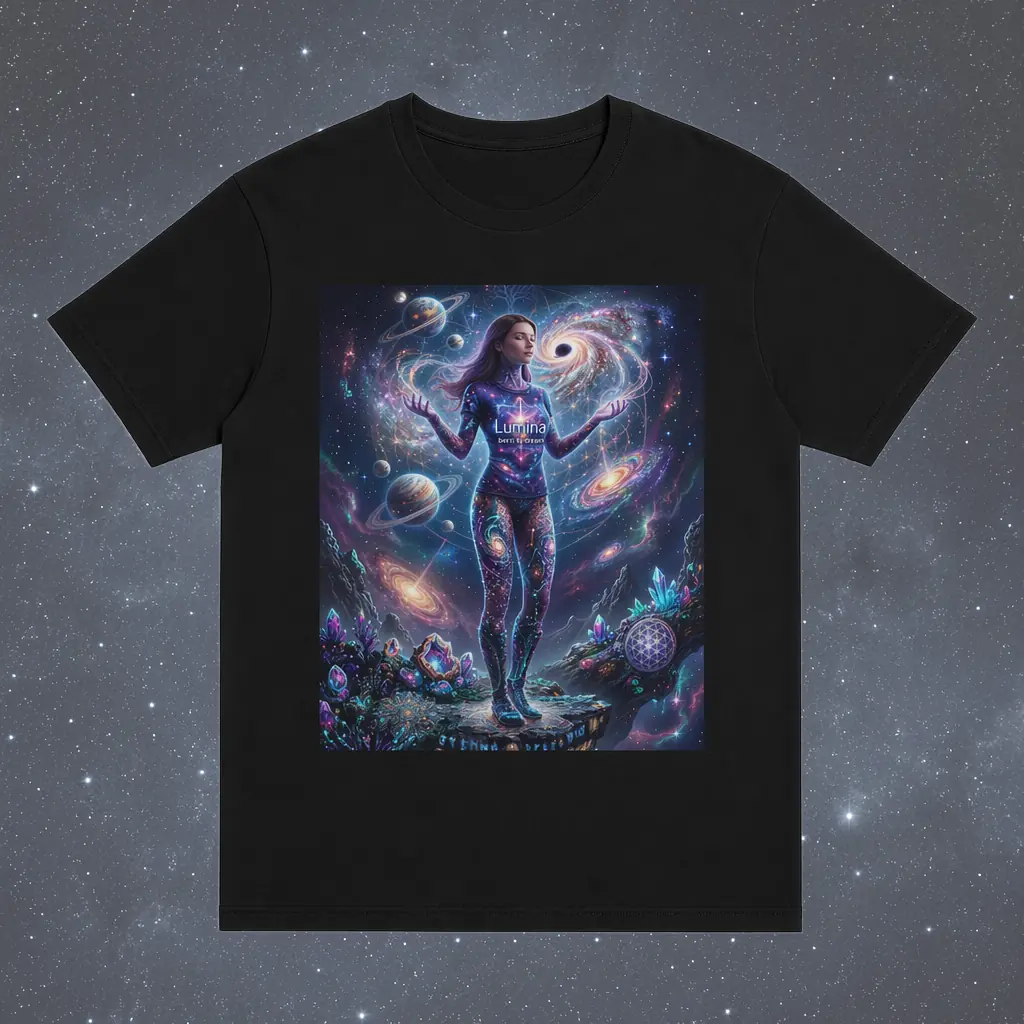 Obra de arte de Richy Drinkwater, camiseta gráfica de algodón, impresión por transferencia térmica