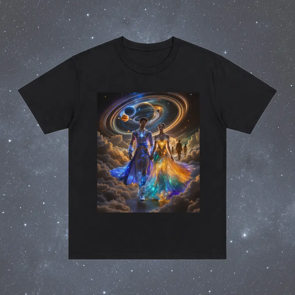 Obra de arte de Richy Drinkwater, camiseta gráfica de algodón, impresión por transferencia térmica