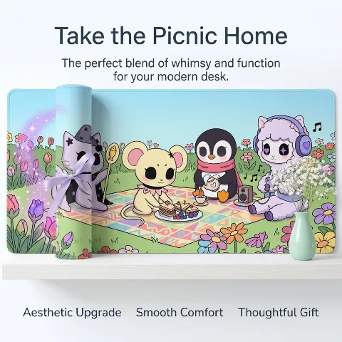 The Animals' Forest Picnic， Rubber Mouse Pad