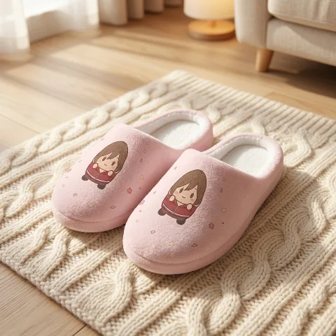 FuwaHome Flannel Slippers, Room Shoes for Men and Women, Fluffy Indoor Slippers for Winter, Warm, Anti-slip, Silent Design, Thick Cushion Sole, Cold Protection, Heat Retention, Easy-to-wear Backless Sandal Type, High-Density Brushed Material, Excellent Cushioning, Comfortable to Walk In, Foot Cold Protection, Fatigue Reduction, Home, Indoor, Guest, Room Wear, Office, Machine Washable, Lightweight, Keeps Clean