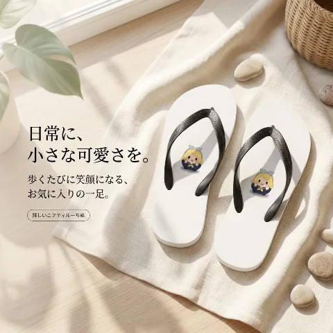 COCOAS Flip-flops, lightweight EVA rubber sole, anti-slip, cute character print thong sandals, unisex for men and women, painless and easy to walk in, summer beach, pool leisure, travel, outdoor, wear-resistant, shock-absorbing, excellent cushioning, closed-cell structure, moisture-proof, comfortable to wear, cool and breathable, resort, outdoor/indoor slippers, black PVC strap