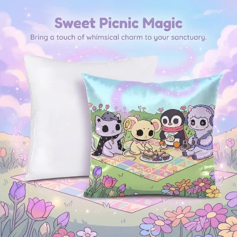 The Animals' Forest Picnic,
Velvet Pillows, Polyester Double-Sided Printing Pillow Set